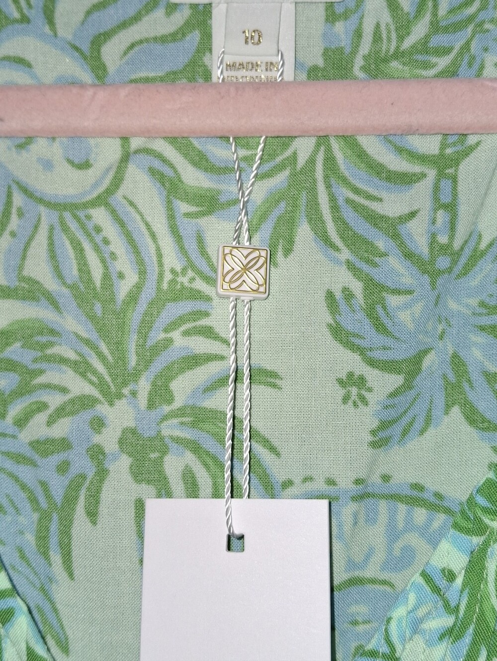 Lilly Pulitzer Danika Tunic Top In Cool Mint Catchin Rays - Picture 5 of 12